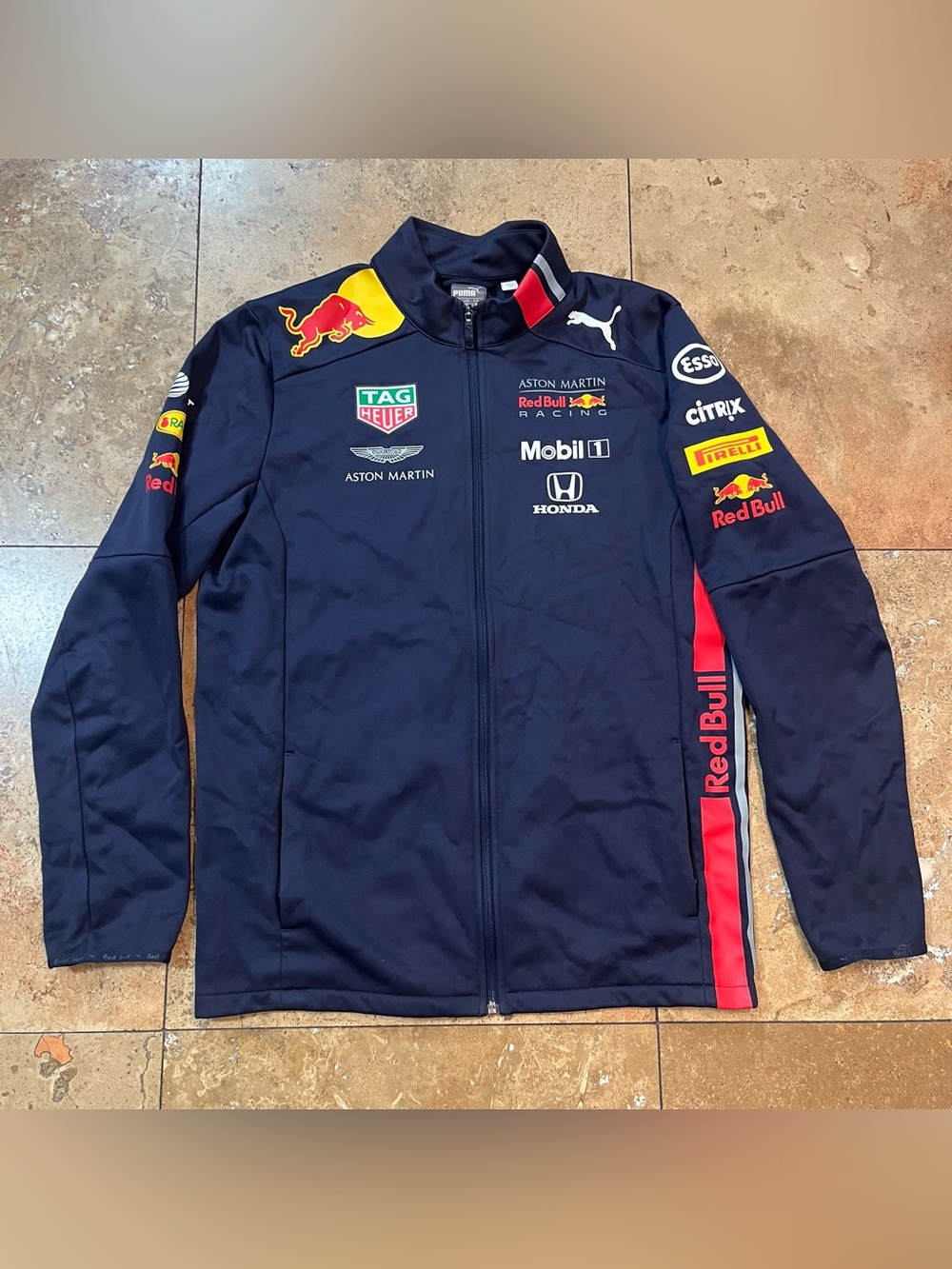 Puma Red Bull Formula 1 Racing Teamline F1 Men’s Softshell Jacket Medium